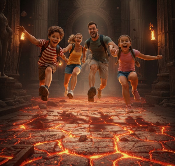 escape room Pulse Up: El Suelo es Lava en Barcelona